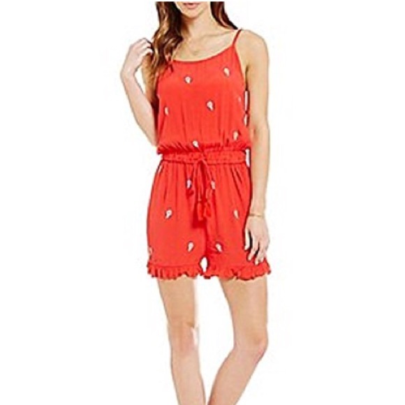 Chelsea & Violet Pants - Chelsea & Violet Embroidered V-Back Romper